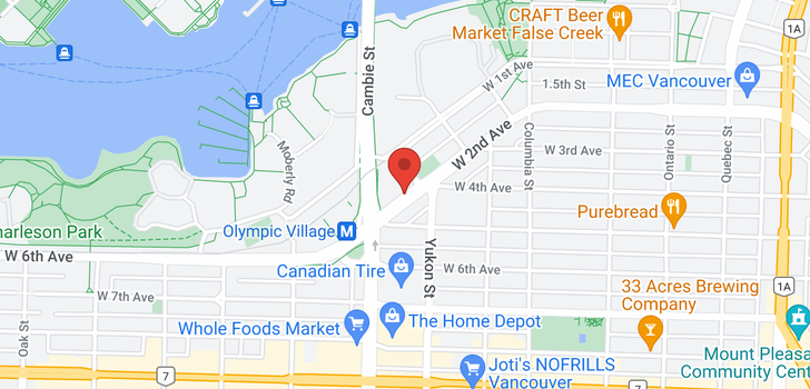 map of 311 429 W 2ND AVENUE